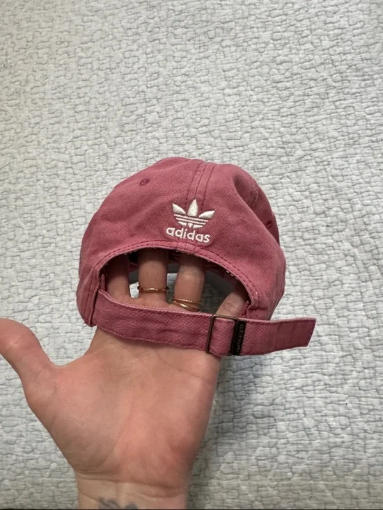 adidas Trefoil Baseball Cap in Rose - Picture 3 of 3